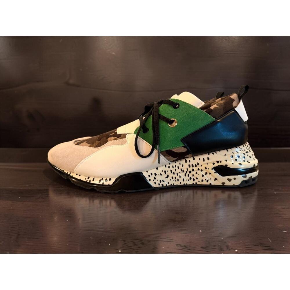 Steve Madden Ridge Cliff Men Size 12 Chunky Sneakers Camo Green Colorblock - Picture 5 of 7
